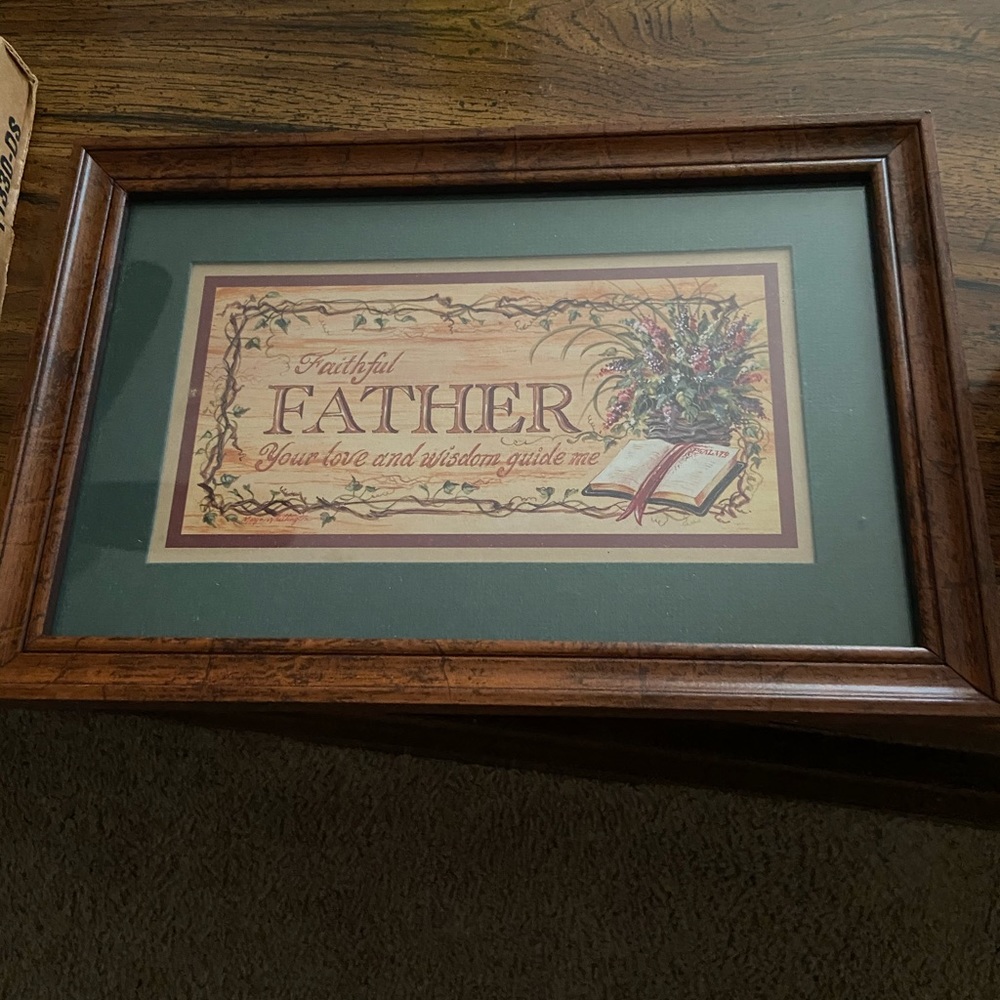 NIB Home Interior Faithful Father wall picture